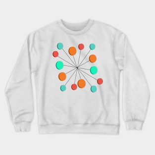 Mid Century Modern Starburst Crewneck Sweatshirt